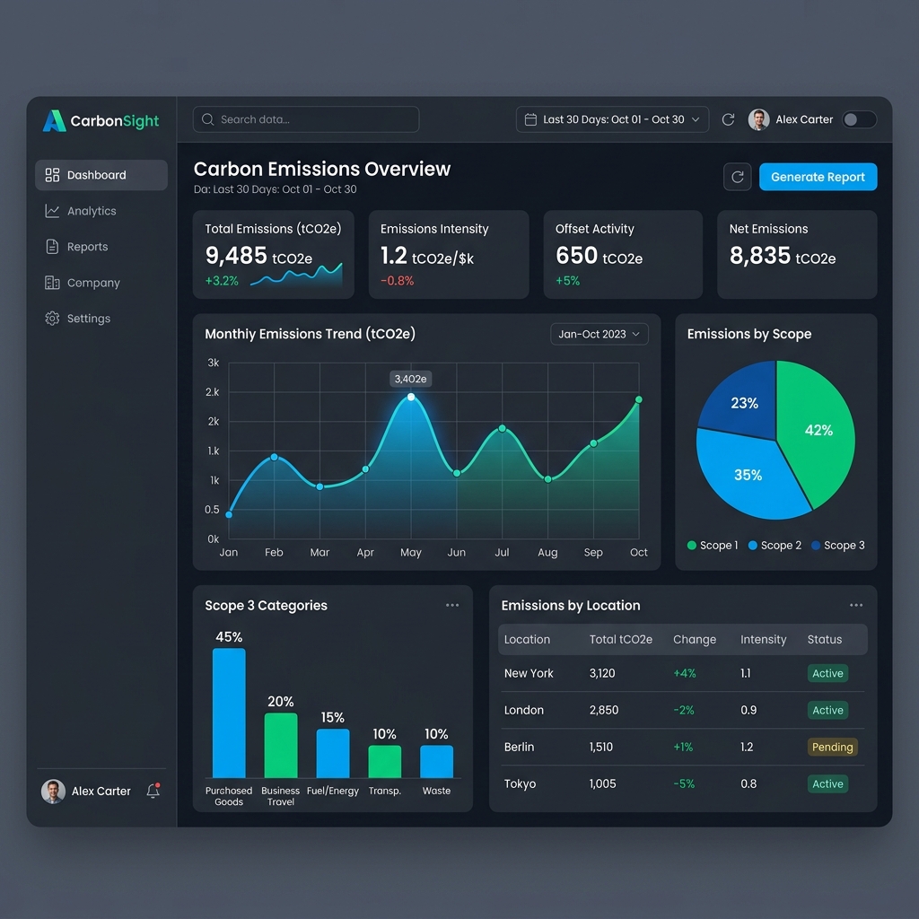 Carbon Emissions Analysis Platform