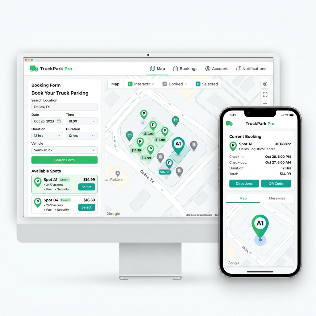Truck Parking Booking Application